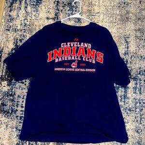 Vintage Cleveland Indians T-shirt Size Xl Majestic #4 Lofton